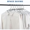 imageStandard Plastic Hangers Ideal for Everyday Home Use Lightweight Space Saving Laundry HangersHeavy Duty Clothes Hanger for DressPantsCoats Etc Misty Grey 60Pack