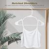 imageWhite Standard Plastic Hangers Ideal for Everyday Home Use Lightweight Space Saving Laundry HangersHeavy Duty Clothes Hanger for DressPantsCoats Etc20 Pack