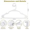 imageWhite Standard Plastic Hangers Ideal for Everyday Home Use Lightweight Space Saving Laundry HangersHeavy Duty Clothes Hanger for DressPantsCoats Etc20 Pack