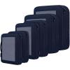 imageBAGAIL 4 Set6 Set8 Set Compression Packing Cubes Travel Accessories Expandable Packing Organizers Square Mesh 06Black06Navy