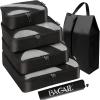 imageBAGAIL 6 Set Packing CubesTravel Luggage Packing OrganizersAllBLACK