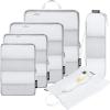 imageBAGAIL 6 Set Ultralight Compression Packing Cubes Packing Organizer for Travel Accessories Luggage Suitcase Backpack06White