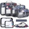 imageBAGAIL 8 Set9 Set Packing Cubes Luggage Packing Organizer for Travel Suitcase Packing Bags for Travel AccessoriesFlamingo