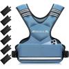 imageBAGAIL Adjustable Weighted Vest 410lb1218lb2032lb Rucking Vest for Women ampamp Men with 6 Weights ampamp Large Pocket Weight Vest for Home Workouts Running Walking and Strength TrainingBlue
