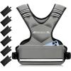 imageBAGAIL Adjustable Weighted Vest 410lb1218lb2032lb Rucking Vest for Women ampamp Men with 6 Weights ampamp Large Pocket Weight Vest for Home Workouts Running Walking and Strength TrainingGray