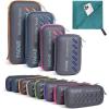 imageBAGAIL Camping Towel with EVA Case Compact ampamp Ultra Soft Microfiber Travel Towel  Super Absorbent ampamp Lightweight Quick Dry Towels for Sports Beach Gym Backpacking Hiking and YogaTeal