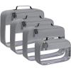 imageBAGAIL Clear Packing Cubes Packing Organizer for Travel Accessories Luggage suitcaseGrey
