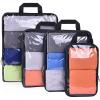 imageBAGAIL Transparent Compression Packing Cubes Clear and Visible Travel Packing Organizer for backpack and suitcase04Transparent