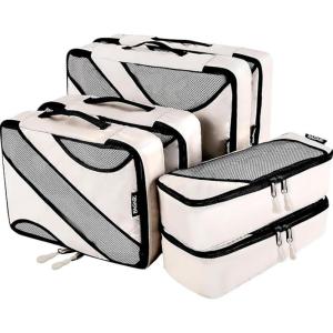 imageBAGAIL 6 Set Packing CubesTravel Luggage Packing OrganizersThe Beige