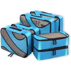 imageBAGAIL 6 Set Packing CubesTravel Luggage Packing OrganizersThe Blue