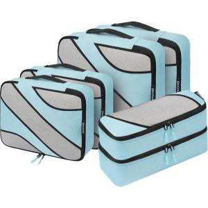 imageBAGAIL 6 Set Packing CubesTravel Luggage Packing OrganizersThe Dusty Blue