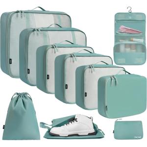 imageBAGAIL 6 Set8 Set10 Set Packing Cubes Various Sizes Packing Organizer for Travel Accessories Luggage Carry On Suitcase10Dusty Blue
