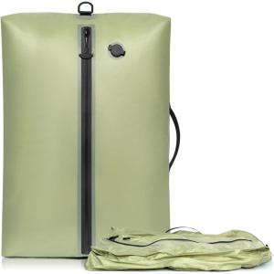 imageBAGAIL TPU Vacuum Bag for Travel Reusable Compression Bag with IPX8 Waterproof Zipper Save Space for Suitcase Backpack and Carry on Black ExtraLarge With PumpGREEN