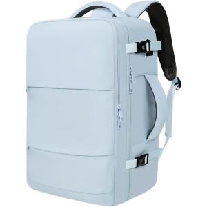 imageBAGAIL Travel Laptop Backpack Carry on with USB Port Luggage Bag for HolidayPinkLight Blue