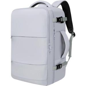 imageBAGAIL Travel Laptop Backpack Carry on with USB Port Luggage Bag for HolidayPinkLight Grey