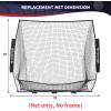 imageBAGAIL 7x7 FT Baseball ampamp Softball Net Replacement Net Only No Frame 7Strand Heavy Duty Knotless Polyester Replacement Baseball Net for Baseball Pitching Hitting and ThrowingBlack  Full Mouth Version