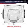 imageBAGAIL 7x7 FT Baseball ampamp Softball Net Replacement Net Only No Frame 7Strand Heavy Duty Knotless Polyester Replacement Baseball Net for Baseball Pitching Hitting and ThrowingBlack  Strike Zone Version