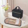 imageBAGAIL Hanging Toiletry Bag for Women Waterresistant Cosmetic Bag Large Capacity Travel Makeup Organizer for FullSized Travel EssentialsClassicJewelry Bag Pink1Black