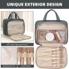 imageBAGAIL Hanging Toiletry Bag for Women Waterresistant Cosmetic Bag Large Capacity Travel Makeup Organizer for FullSized Travel EssentialsClassicJewelry Bag PinkGrey