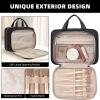 imageBAGAIL Hanging Toiletry Bag for Women Waterresistant Cosmetic Bag Large Capacity Travel Makeup Organizer for FullSized Travel EssentialsClassicJewelry Bag PinkBlack