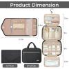 imageBAGAIL Hanging Toiletry Bag for Women Waterresistant Cosmetic Bag Large Capacity Travel Makeup Organizer for FullSized Travel EssentialsClassicJewelry Bag Pink1Black