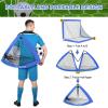 imageBAGAIL Soccer Goal 4x3 FT Soccer Practice Net with Goal Pop Up Soccer Goal for Backyard Portable Soccer Training Equipment with Carry Bag Fun Soccer Game Indoor and OutdoorBlue