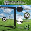 imageBAGAIL Soccer Goal 4x3 FT Soccer Practice Net with Goal Pop Up Soccer Goal for Backyard Portable Soccer Training Equipment with Carry Bag Fun Soccer Game Indoor and OutdoorBlack