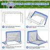 imageBAGAIL Soccer Goal 4x3 FT Soccer Practice Net with Goal Pop Up Soccer Goal for Backyard Portable Soccer Training Equipment with Carry Bag Fun Soccer Game Indoor and OutdoorBlue
