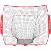imageBAGAIL 7x7 FT Baseball ampamp Softball Net Replacement Net Only No Frame 7Strand Heavy Duty Knotless Polyester Replacement Baseball Net for Baseball Pitching Hitting and ThrowingRed  Strike Zone Version