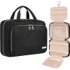 imageBAGAIL Hanging Toiletry Bag for Women Waterresistant Cosmetic Bag Large Capacity Travel Makeup Organizer for FullSized Travel EssentialsClassicJewelry Bag PinkBlack