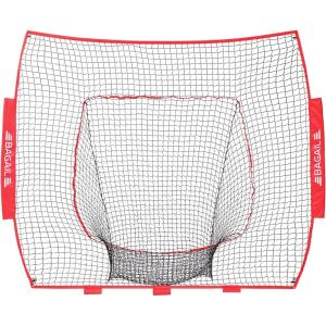 imageBAGAIL 7x7 FT Baseball ampamp Softball Net Replacement Net Only No Frame 7Strand Heavy Duty Knotless Polyester Replacement Baseball Net for Baseball Pitching Hitting and ThrowingRed  Strike Zone Version