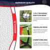 imageBAGAIL 7x7 ft Baseball ampamp Softball Practice Net with Bow Frame for Batting Hitting Pitching Portable Baseball Throwing Net with Strike Zone Carry Bag Baseball Training Aid for All LevelsFull Mouth  Red