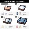 imageBAGAIL 8 Set Packing Cubes Luggage Packing Organizer Bags for Travel AccessoriesBlack FloralBlack Floral