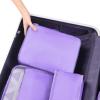 imageBAGAIL 8 Set Packing Cubes Luggage Packing Organizer Bags for Travel AccessoriesBlack FloralLight Purple