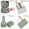 imageBAGAIL 8 Set Packing Cubes Luggage Packing Organizer Bags for Travel AccessoriesBlack FloralMatcha Green