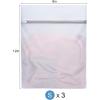 imageBAGAIL Laundry Bags Mesh Wash Bag for Intimates Lingerie and Delicates3PcsHoneycomb 1S 1M 1LPearl WhiteFine Mesh