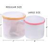 imageBAGAIL Laundry Bags Mesh Wash Bag for Intimates Lingerie and Delicates3PcsHoneycomb 1S 1M 1LPearl WhiteFine Mesh