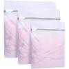 imageBAGAIL Laundry Bags Mesh Wash Bag for Intimates Lingerie and Delicates3PcsHoneycomb 1S 1M 1LPearl WhiteFine Mesh