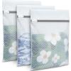 imageBAGAIL Laundry Bags Mesh Wash Bag for Intimates Lingerie and Delicates3PcsHoneycomb 1S 1M 1LWhiteHoneycomb