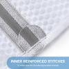 imageBAGAIL Laundry Bags Mesh Wash Bag for Intimates Lingerie and Delicates3PcsHoneycomb 1S 1M 1LWhiteHoneycomb