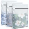 imageBAGAIL Laundry Bags Mesh Wash Bag for Intimates Lingerie and Delicates3PcsHoneycomb 1S 1M 1LWhiteHoneycomb