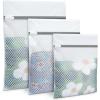 imageBAGAIL Laundry Bags Mesh Wash Bag for Intimates Lingerie and Delicates3PcsHoneycomb 1S 1M 1LWhiteHoneycomb