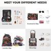imageBAGAIL 8 Set Packing Cubes Luggage Packing Organizer Bags for Travel AccessoriesBlue paisleyBlack Floral