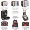 imageBAGAIL 8 Set Packing Cubes Luggage Packing Organizer Bags for Travel AccessoriesBlue paisleyBlack Floral
