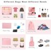 imageBAGAIL 8 Set Packing Cubes Luggage Packing Organizer Bags for Travel AccessoriesBlue paisleyBlush Pink