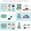 imageBAGAIL 8 Set Packing Cubes Luggage Packing Organizer Bags for Travel AccessoriesBlue paisleyDusty Blue