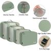 imageBAGAIL 8 Set Packing Cubes Luggage Packing Organizer Bags for Travel AccessoriesBlue paisleyMatcha Green