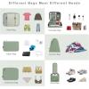 imageBAGAIL 8 Set Packing Cubes Luggage Packing Organizer Bags for Travel AccessoriesBlue paisleyMatcha Green