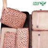 imageBAGAIL 8 Set Packing Cubes Luggage Packing Organizer Bags for Travel AccessoriesBlue paisleyPink Leopard