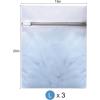 imageBAGAIL Laundry Bags Mesh Wash Bag for Intimates Lingerie and Delicates4LPearl WhiteFine Mesh